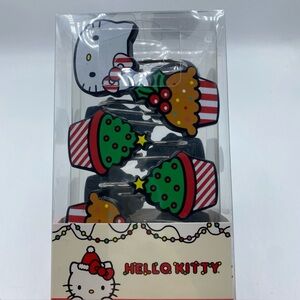 Hello Kitty by Sanrio Shower Curtain Hooks New In Box Set Of 12 Christmas Design
